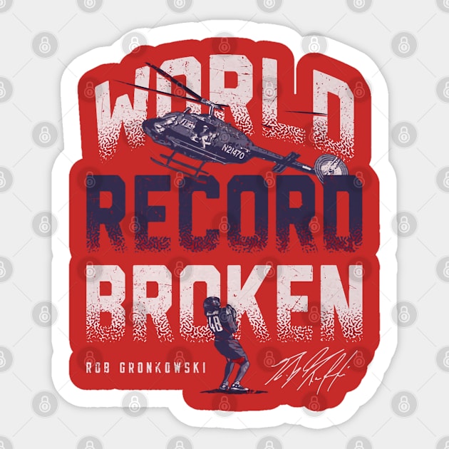 Rob Gronkowski Tamba Bay World Record Broken Sticker by MASTER_SHAOLIN